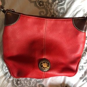 Vintage Red Dooney and Bourke leather handbag